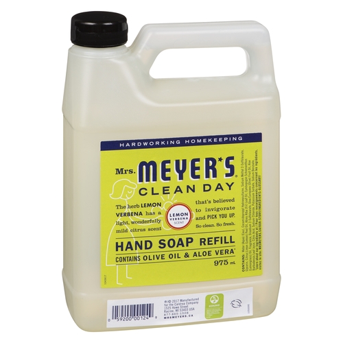 Mrs. Meyer's Clean Day - Hand Soap Refill - Lemon Verbena 975ml