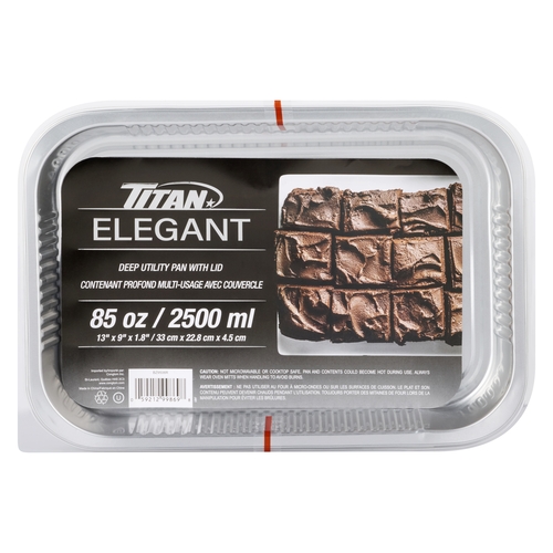 Titan Elegant - Deep Utility Pan with Lid 2500 ml, 1 Each