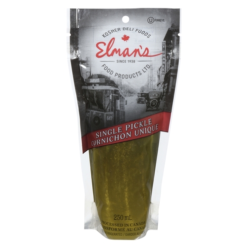Elman's - Kosher Whole Dill Pickle 250g, 1 Each