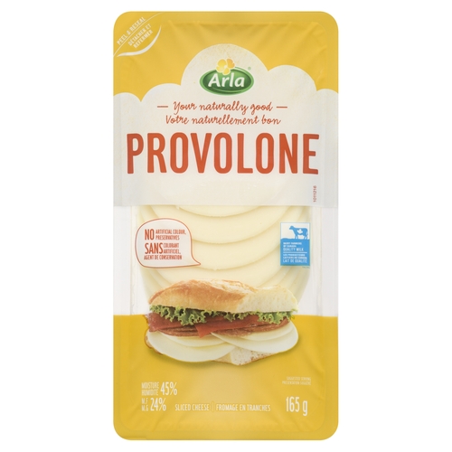 Arla Provolone Sliced Cheese 165g, 1 Each
