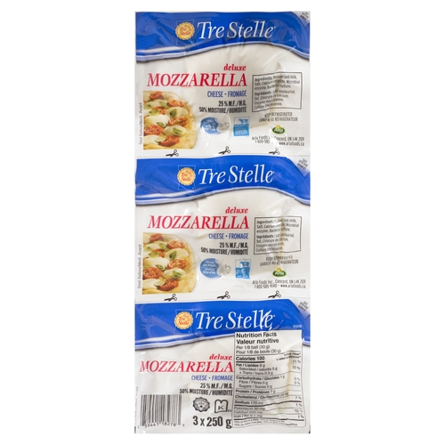 Tre Stelle - Deluxe Mozarella Cheese 25% m.f. 750g