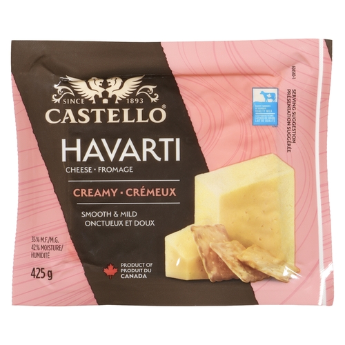 Castello - Havarti Cheese - Creamy 35% m.f. 425g, 1 Each