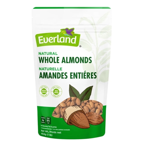 Everland - Whole Almonds - Natural 454g, 1 Each