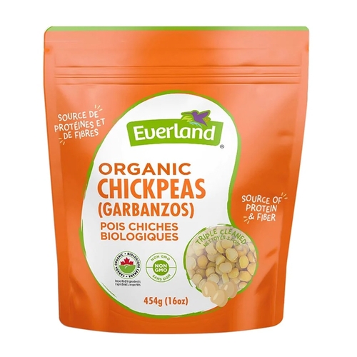 Everland - Organic Chickpeas (Garbanzo) - Dried 454g, 1 Each