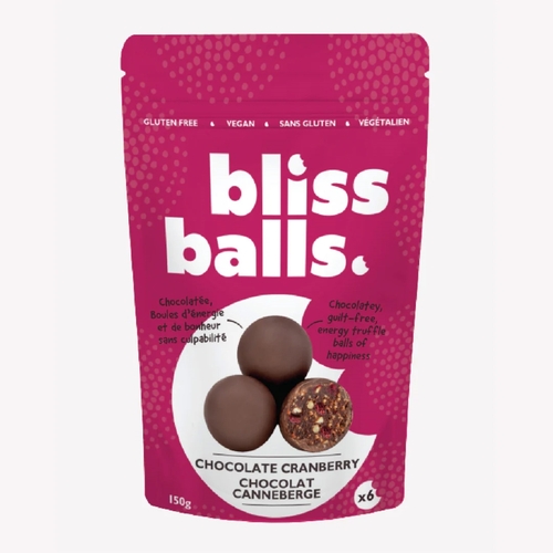 Bliss Balls - Chocolate Cranberry 6's 150g, 1 Each