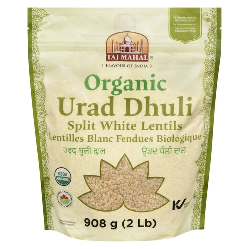 Taj Mahal - Organic Urad Chuli Split White Lentils 908g