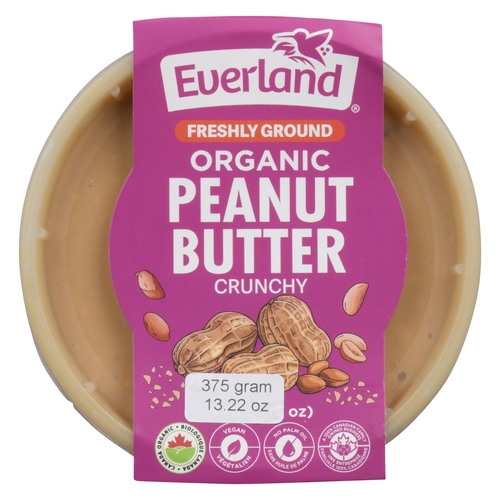 Everland - Organic Peanut Butter - Crunchy 340g, 1 Each