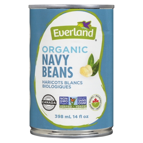 Everland - Organic Navy Beans 398ml, 1 Each