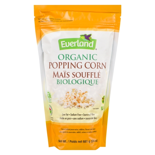 Everland - Organic Popping Corn 681g, 1 Each
