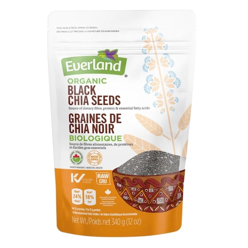 Everland - Organic Black Chia Seeds 340g, 1 Each