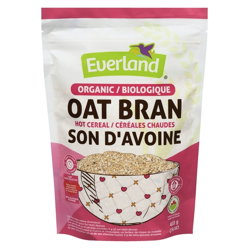 Everland - Organic Oat Bran 400g, 1 Each