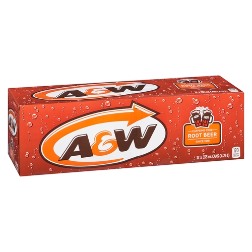 A&W - Root Beer 12/355ml, 1 Each