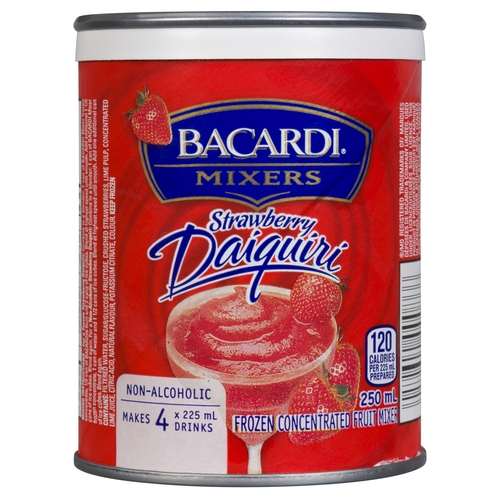 Bacardi Mixers - Frozen Concentrated Fruit Mixer - Strawberry Daiquiri 250ml, 1 Each