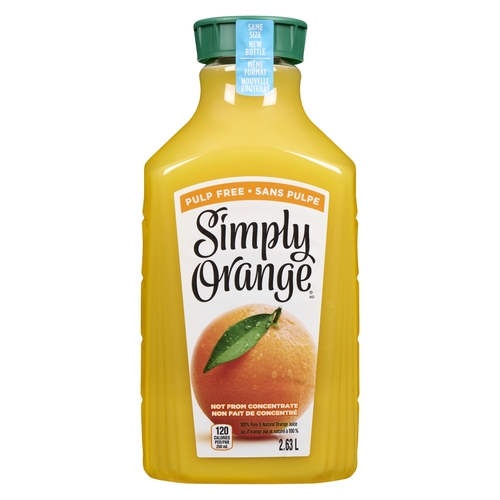Simply Orange Juice - Pulp Free 2.63l, 1 Each