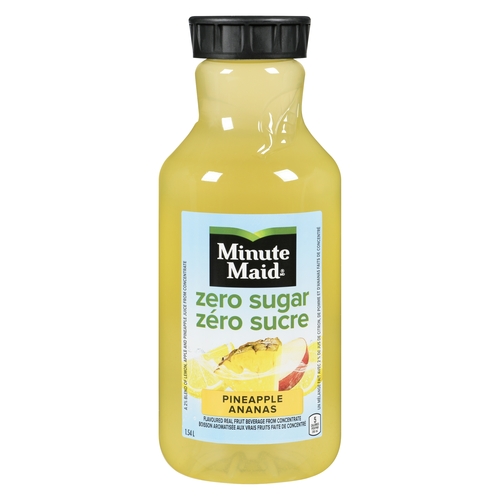 Minute Maid - Real Fruit Beverage from Concentrate - Pineapple - Zero Sugar 1.54l, 1 Each