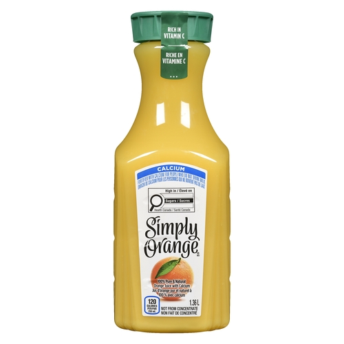 Simply Orange - 100% Pure & Natural Orange Juice with Calcium 1.36l, 1 Each