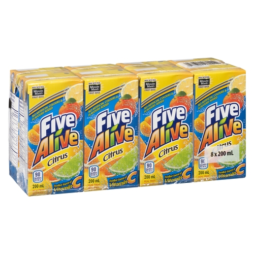 Five Alive - Real Fruit Beverage - Citrus 8/200ml, 1 Each