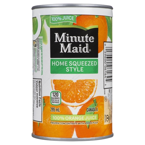 Minute Maid - Frozen Concentrate - 100% Orange Juice - Home Squeezed Style with Added Pulp 295ml, 1 Each