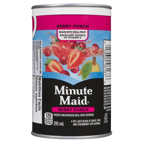 Minute Maid - Frozen Concentrated Real Fruit Beverage - Berry Punch 295ml, 1 Each