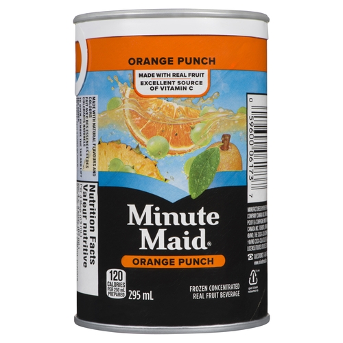 Minute Maid - Frozen Concentrated Real Fruit Beverage - Orange Punch 295ml, 1 Each