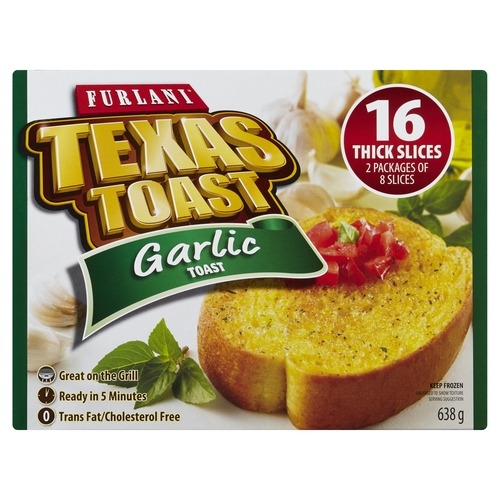 Furlani - Garlic Toast - Texas Toast - 16 Thick Slices 638g, 1 Each