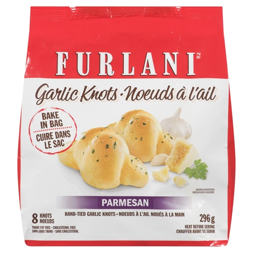 Furlani Garlic Parm Knots 8's 296g, 1 Each