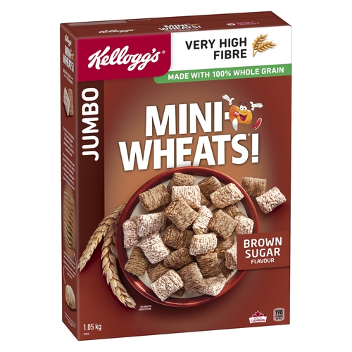 Kellogg's - Cereal - Mini-Wheats! - Brown Sugar 1.05kg, 1 Each
