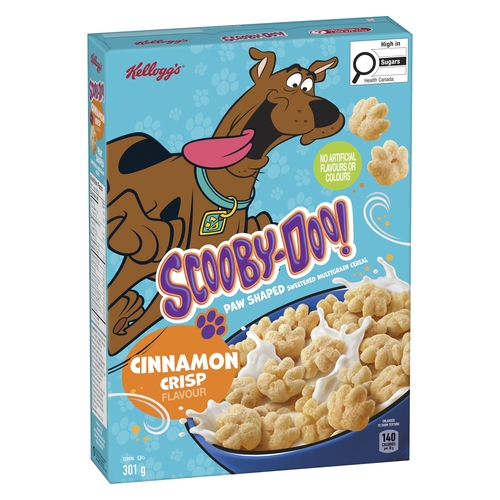 Kellogg's Cereal - Scooby-Doo! Cinnamon Crisp Flavour 301g, 1 Each