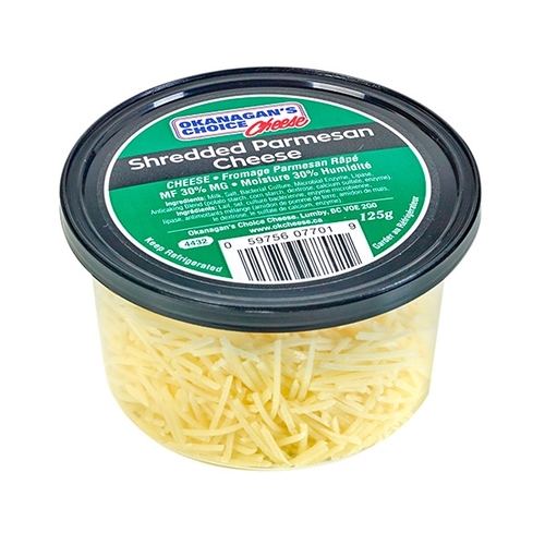 Okanagan's Choice Cheese - Shredded Parmesan Cheese 125g, 1 Each