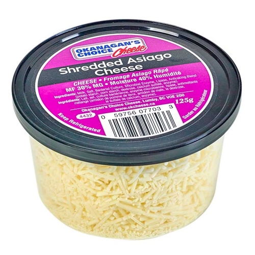 Okanagan's Choice Cheese - Shredded Asiago Cheese 125g, 1 Each