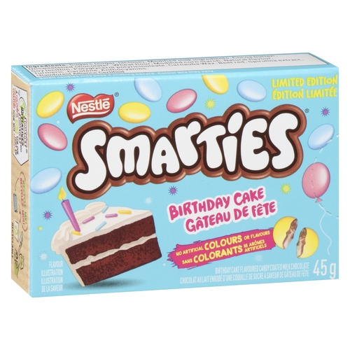 Nestle - Smarties - Birthday Cake 45g, 1 Each