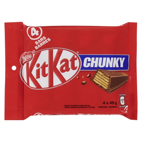 Nestle - KitKat - Chunky 4 pack 196g, 1 Each