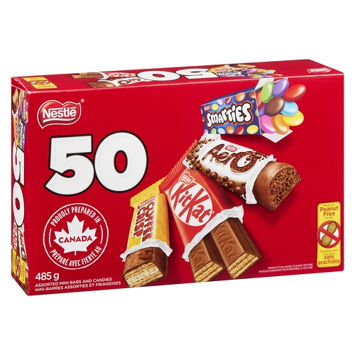 Nestle - Assorted Mini Bars & Candies 50's 485g