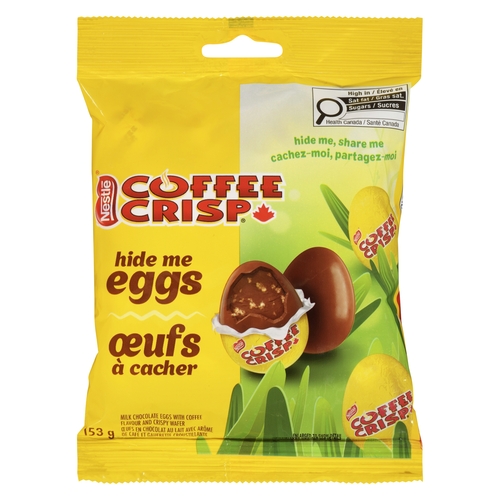 Nestle - Coffee Crisp Milk Chocolate Hide Me Eggs 153g, 1 Each