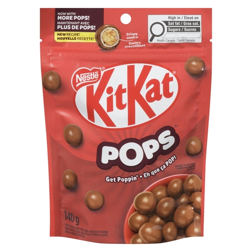 Nestle - KitKat Pops - Crispy Cereal Centre Pieces with Chocolaty Coating 140g, 1 Each