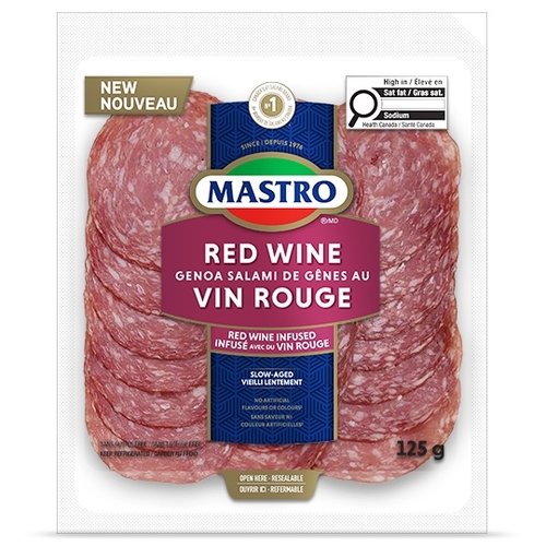 Mastro - Salami - Red Wine Genoa 125g, 1 Each
