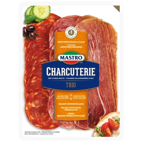 Mastro - Charcuterie Trio Mediterranean Flavours 100g, 1 Each