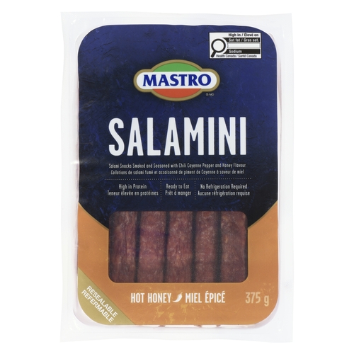 Mastro - Salamini Salami Snacks - Hot Honey Flavour 375g, 1 Each