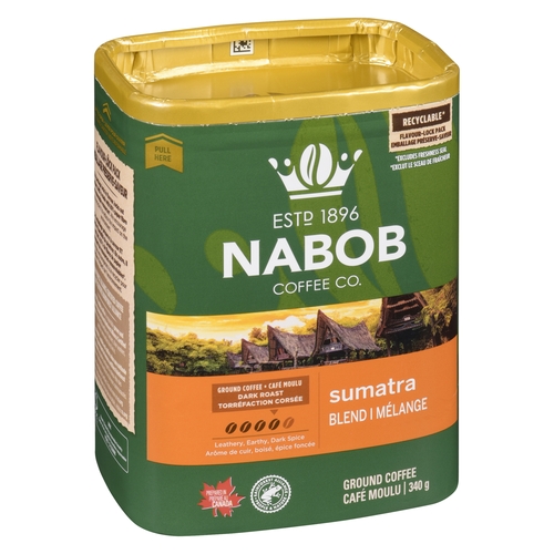 Nabob - Ground Coffee - Sumatra Blend Medium Roast 340g, 1 Each