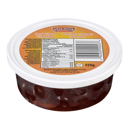 Daltons - Red Glace Cherries 225g, 1 Each