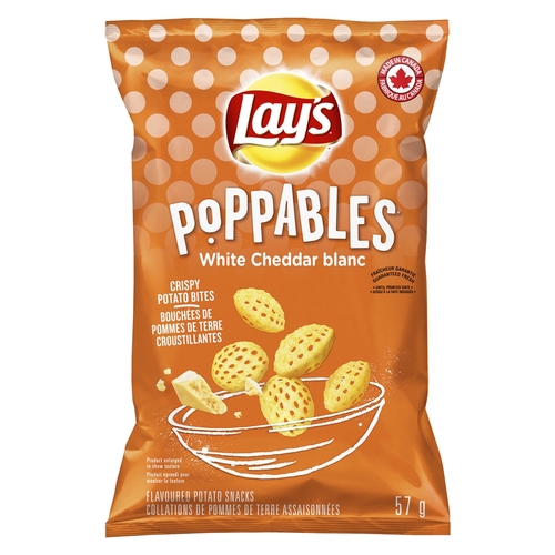 Lay's Poppables Potato Snacks - White Cheddar 57g, 1 Each