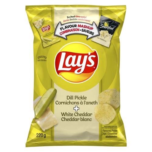 Lay's Potato Chips - Dill Pickle + White Cheddar 220g