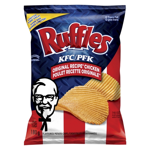 Ruffles - Potato Chips - KFC Original Recipe Chicken 180g, 1 Each
