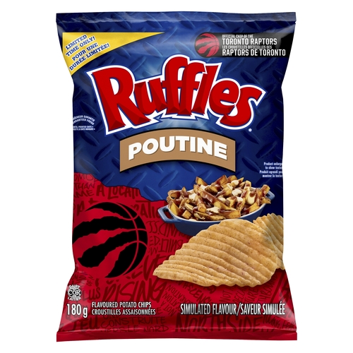 Ruffles - Potato Chips - Poutine 180g, 1 Each