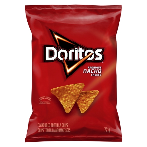 Doritos - Tortilla Chips -  Nacho Cheese 72g, 1 Each