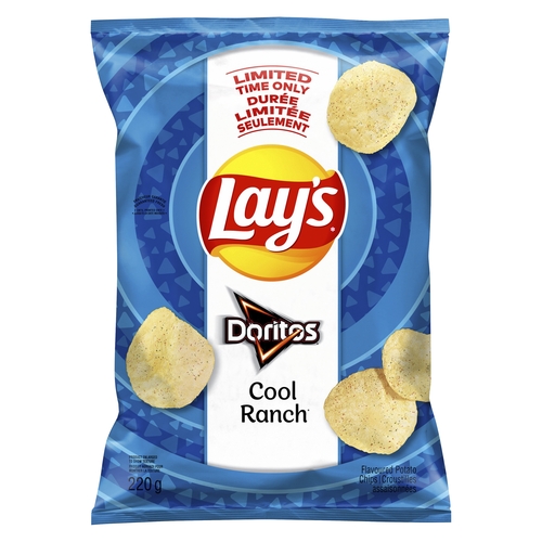 Lay's - Flavoured Potato Chips - Doritos Cool Ranch 220g