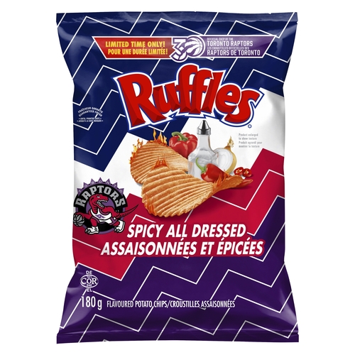 Ruffles - Potato Chips - Spicy All Dressed 180g