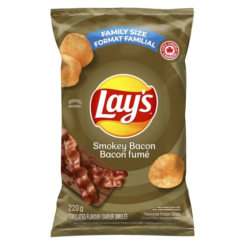 Lay's Potato Chips - Smokey Bacon 220g