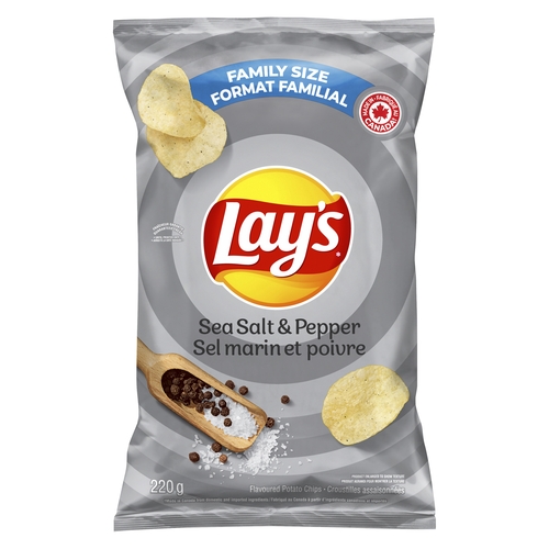 Lay's Potato Chips - Sea Salt & Pepper 220g
