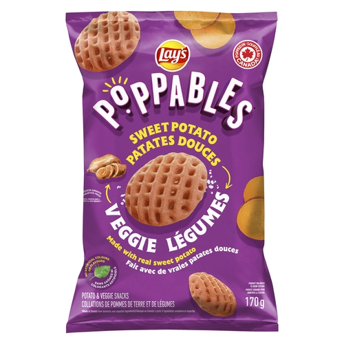 Lay's - Poppables Potato & Veggie Snacks - Sweet Potato 170g, 1 Each